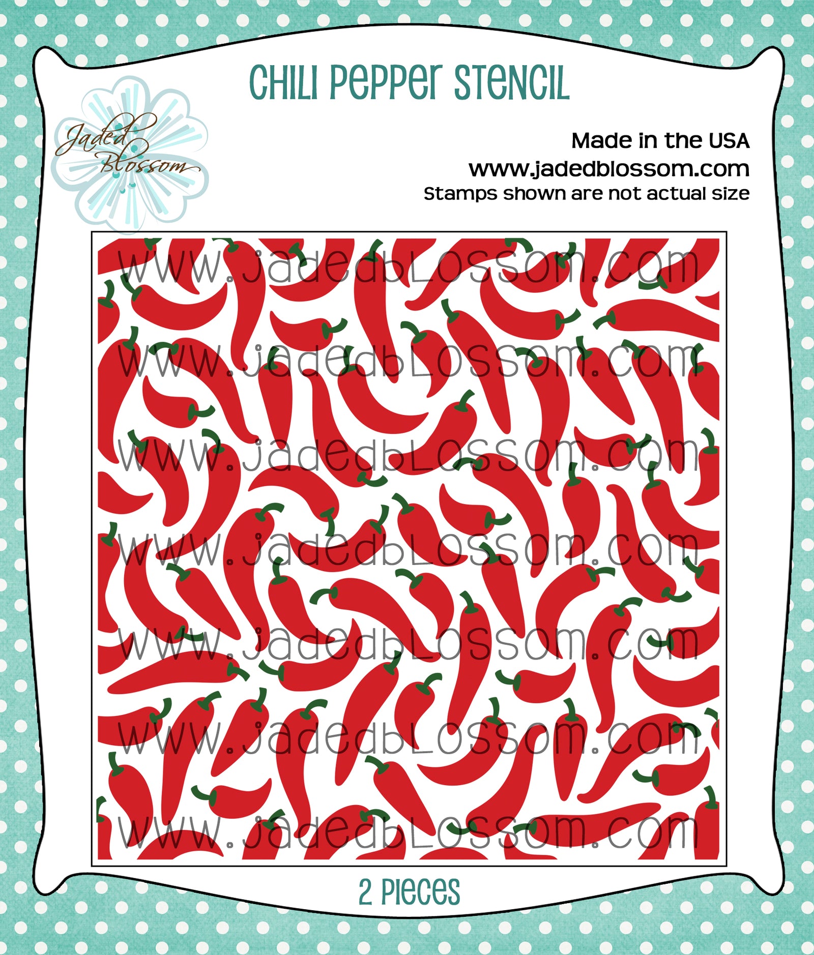 Chili Pepper Stencil