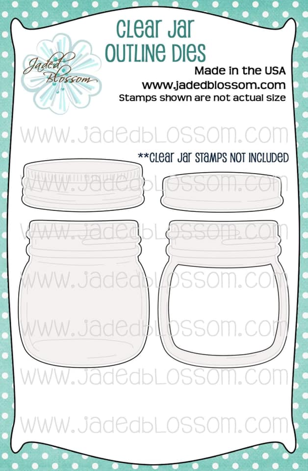 Clear Jar Outline Dies