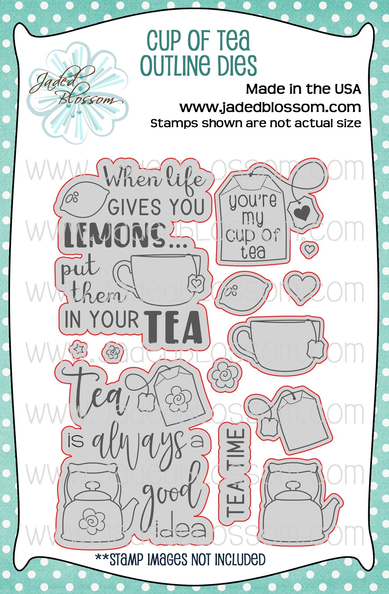 Cup of Tea Outline Dies