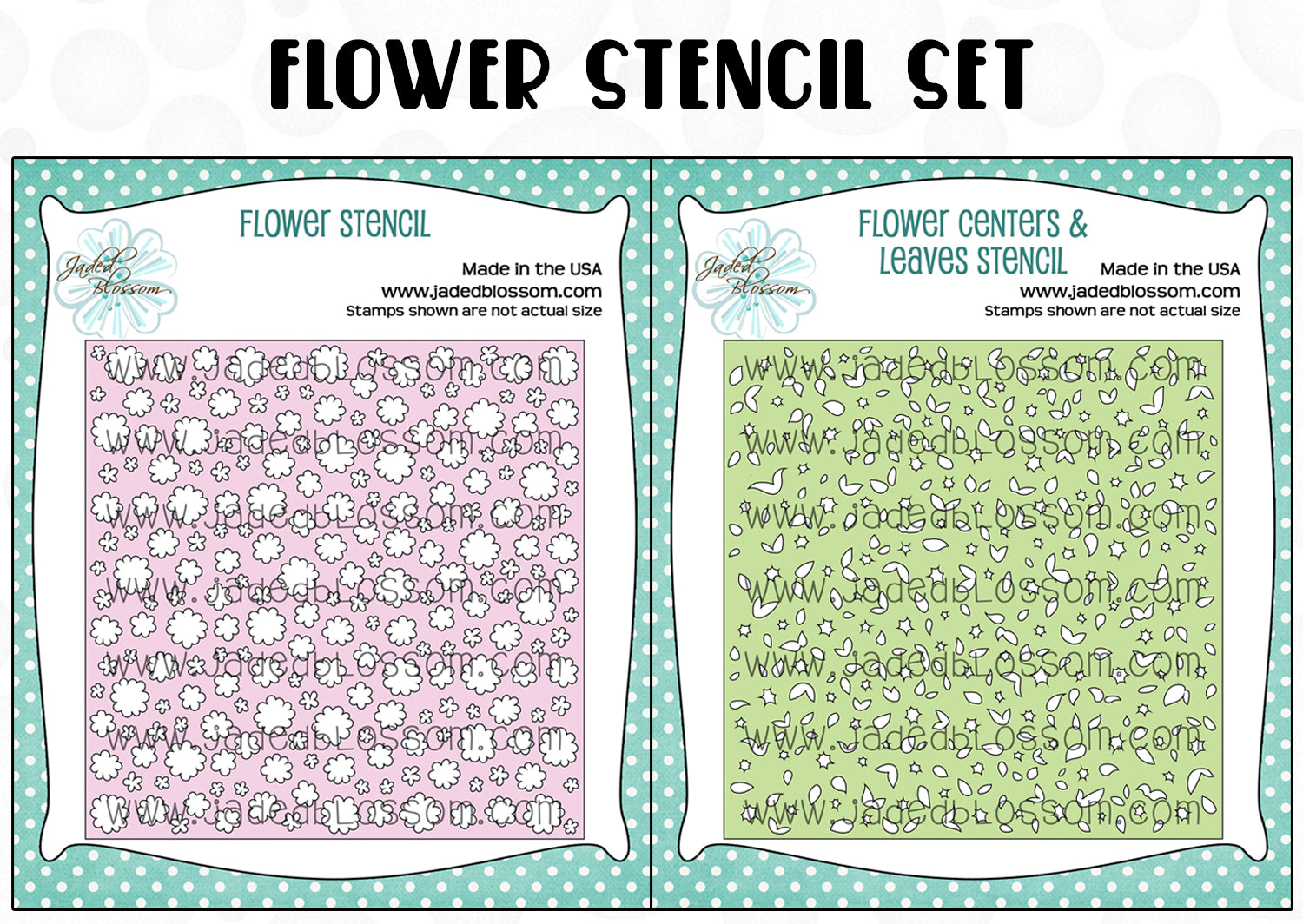Flower Stencil Set
