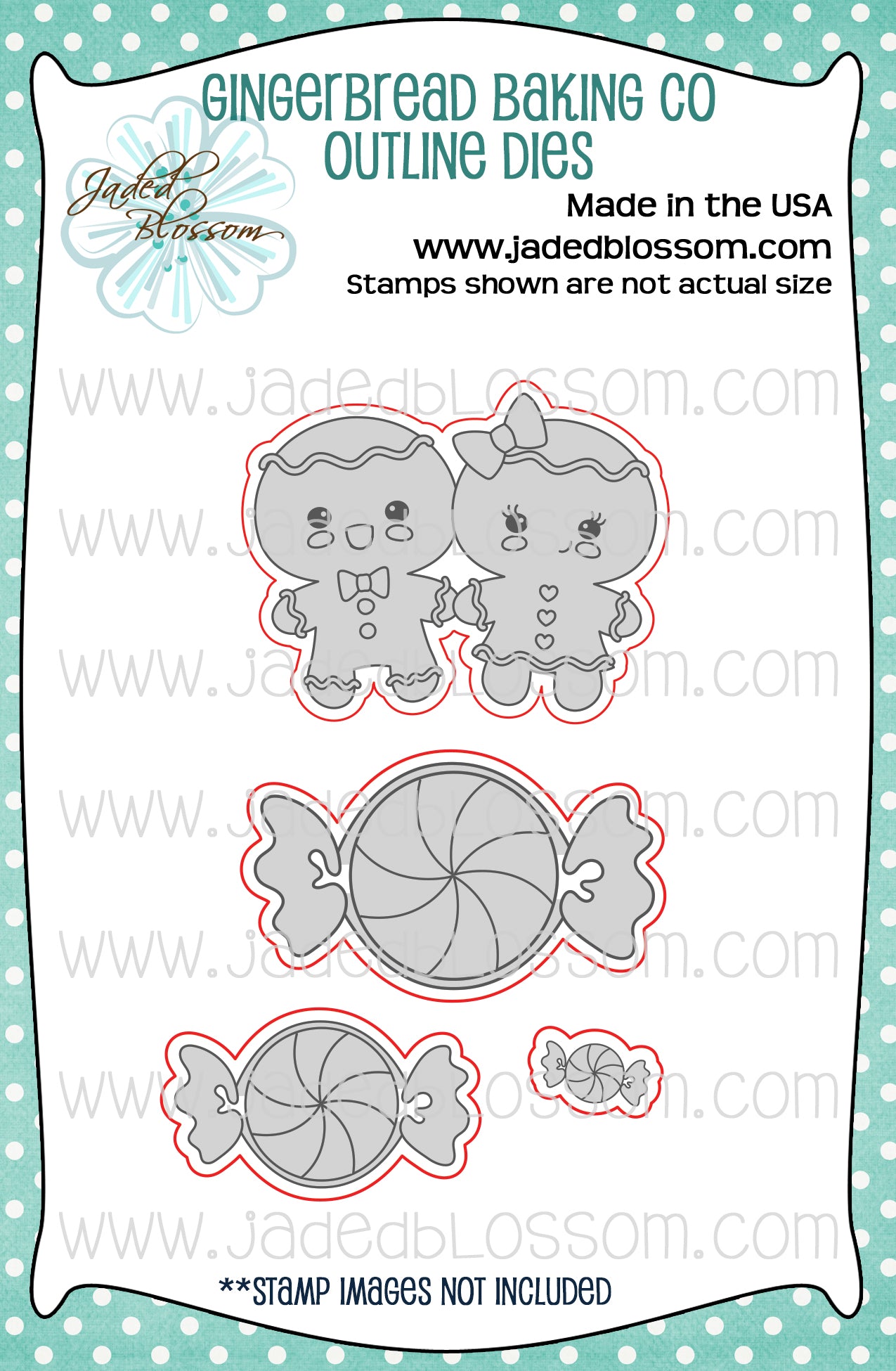 Gingerbread Baking Co Outline Dies