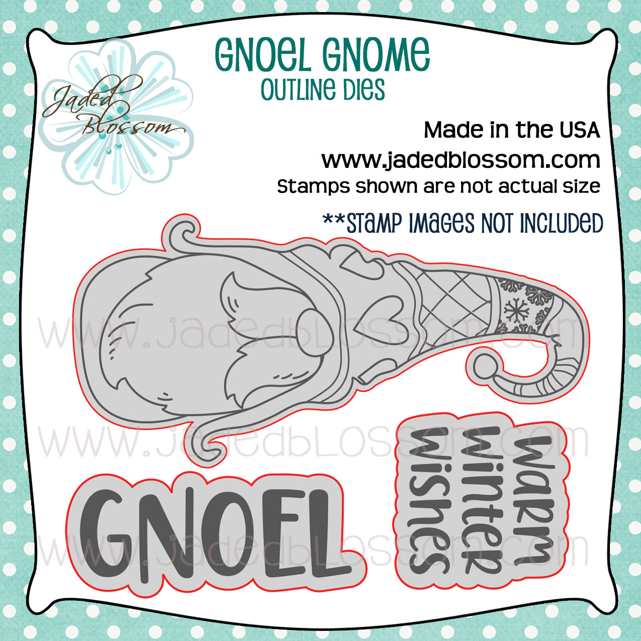 Gnoel Gnome Outline Dies