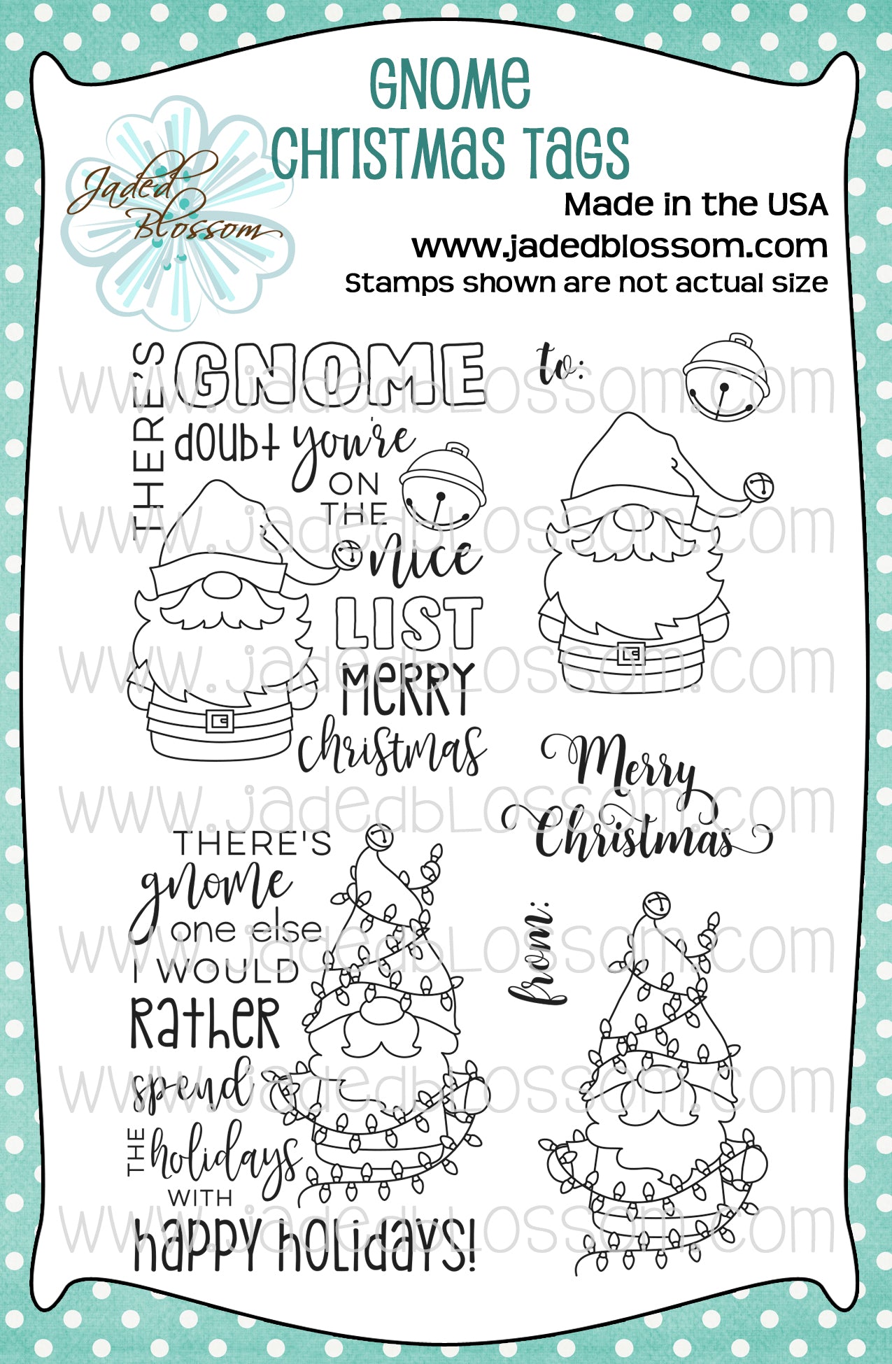 Gnome Christmas Tags