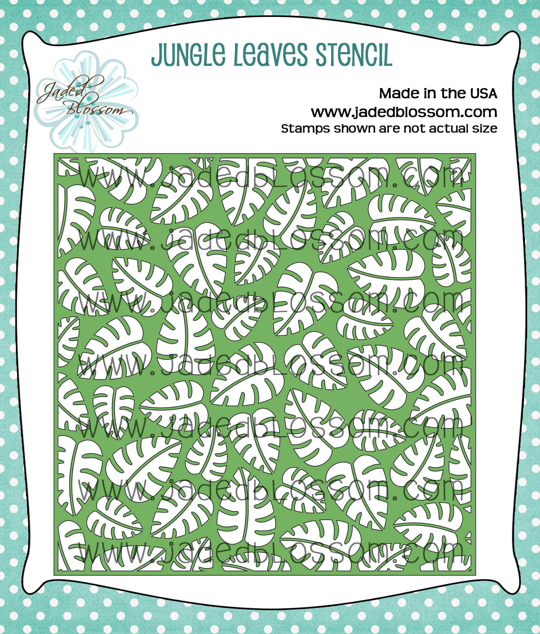 Jungle Leaves Stencil