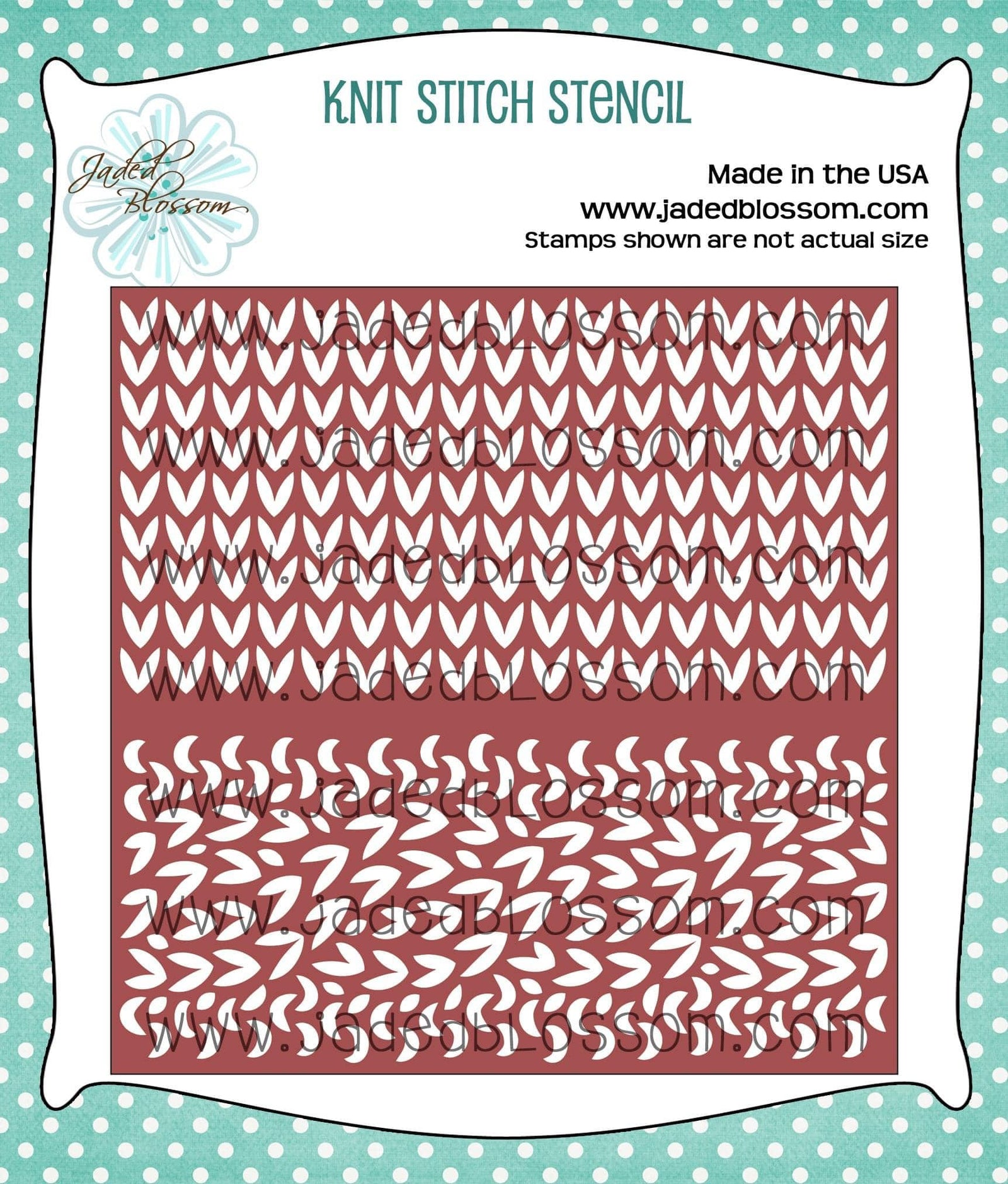 Knit Stitch Stencil