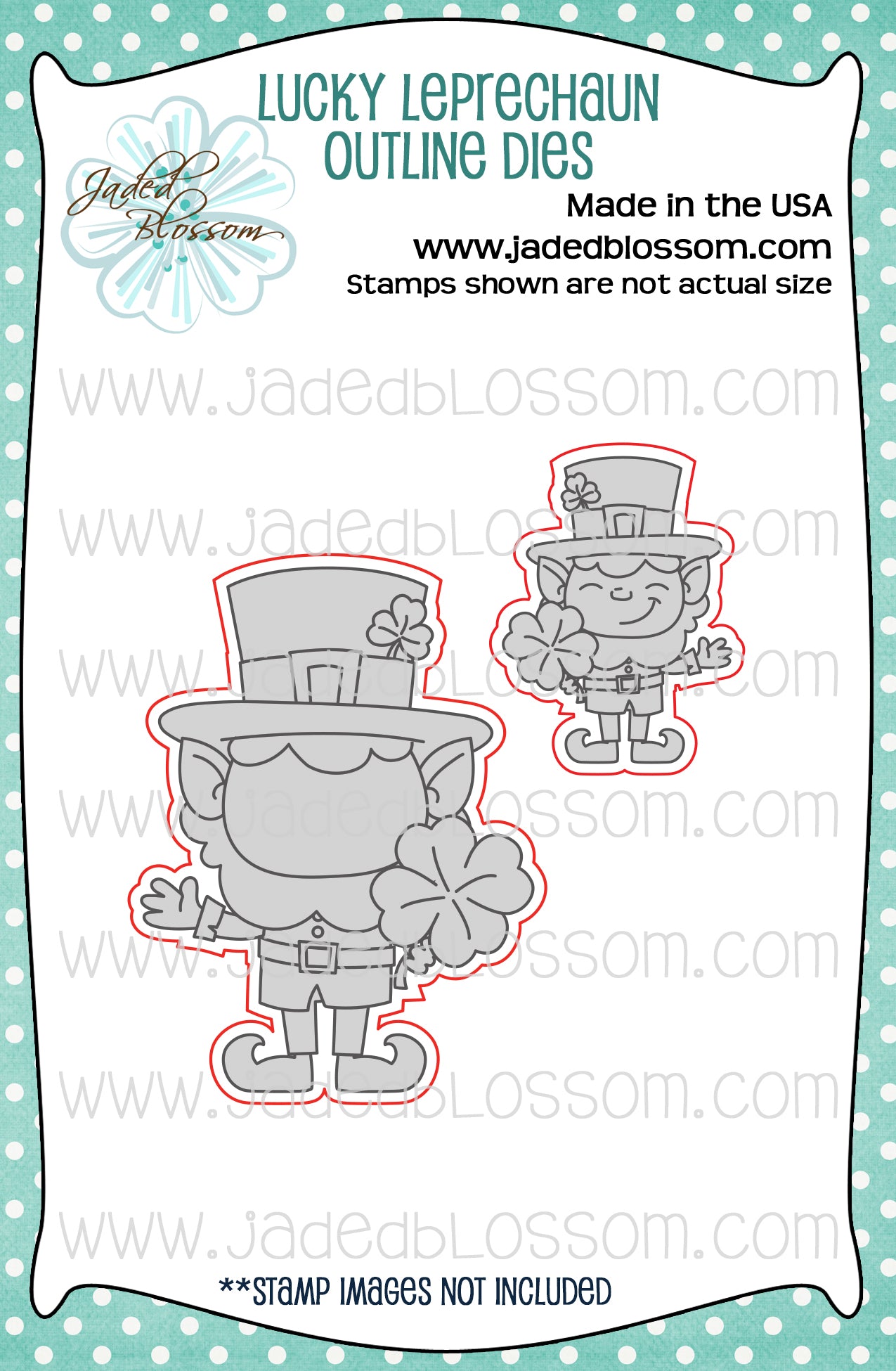 Lucky Leprechaun Outline Dies