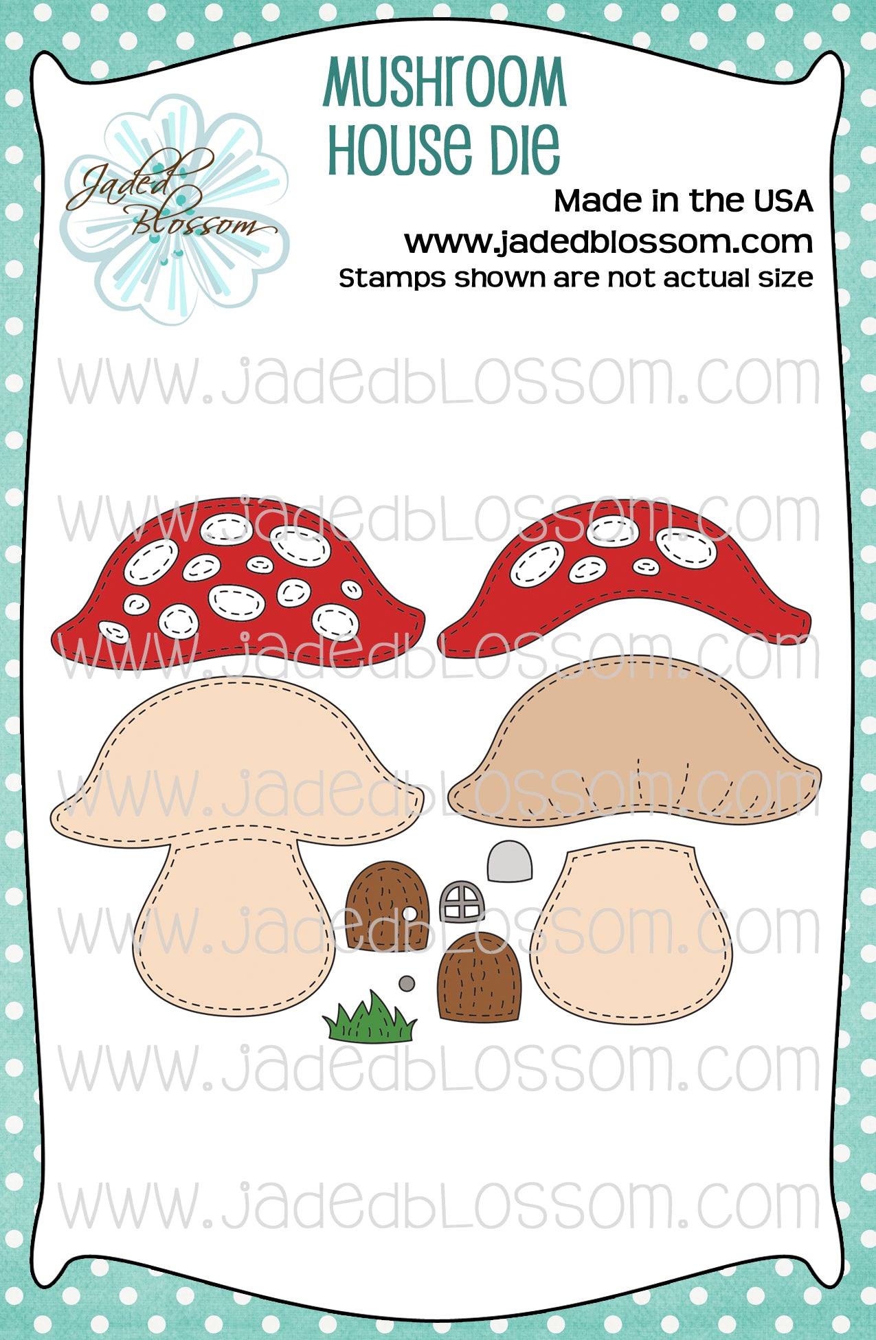 Mushroom House Die - Jaded Blossom