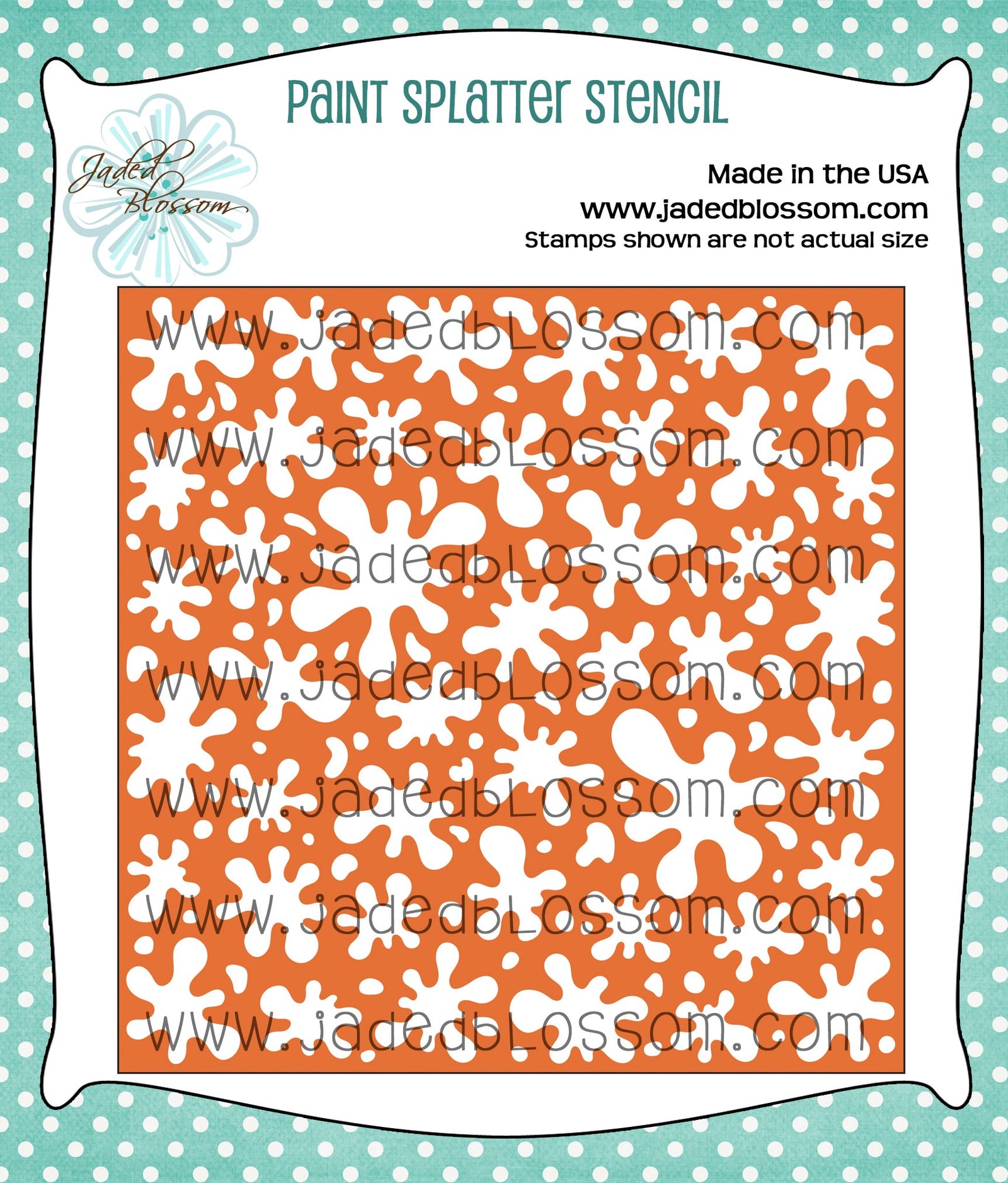 Paint Splatter Stencil