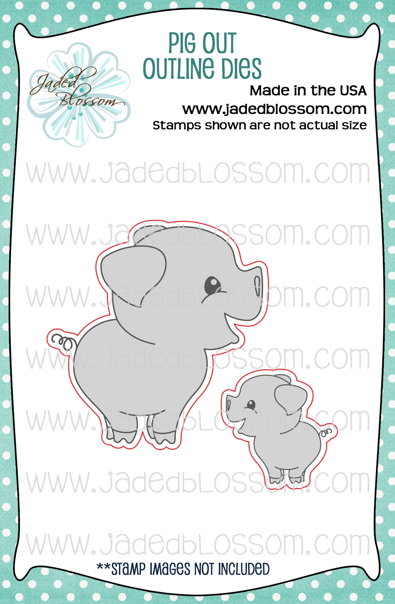 Pig Out Outline Dies