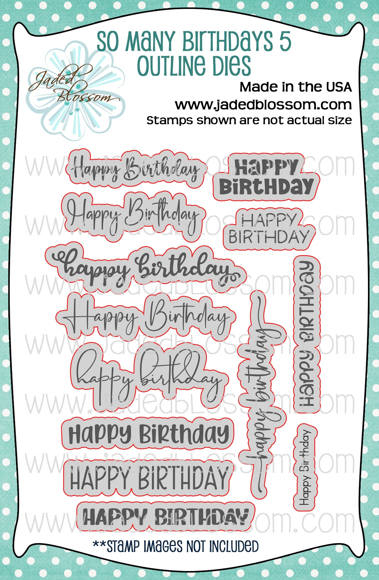 So Many Birthdays 5 Outline Dies