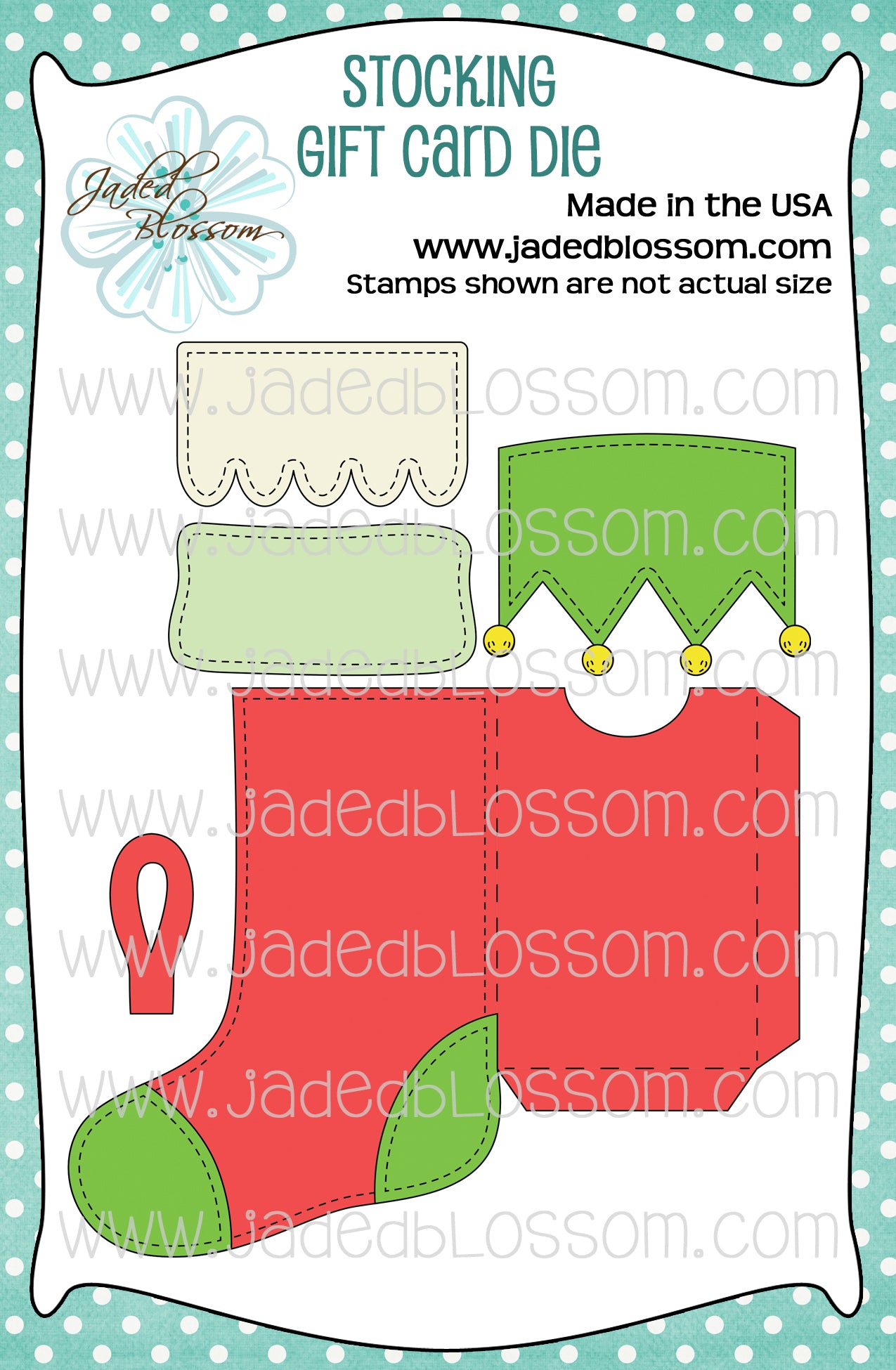 Stocking Gift Card Die