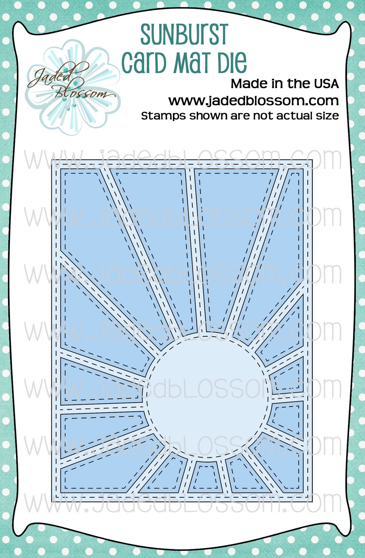 Sunburst Card Mat Die