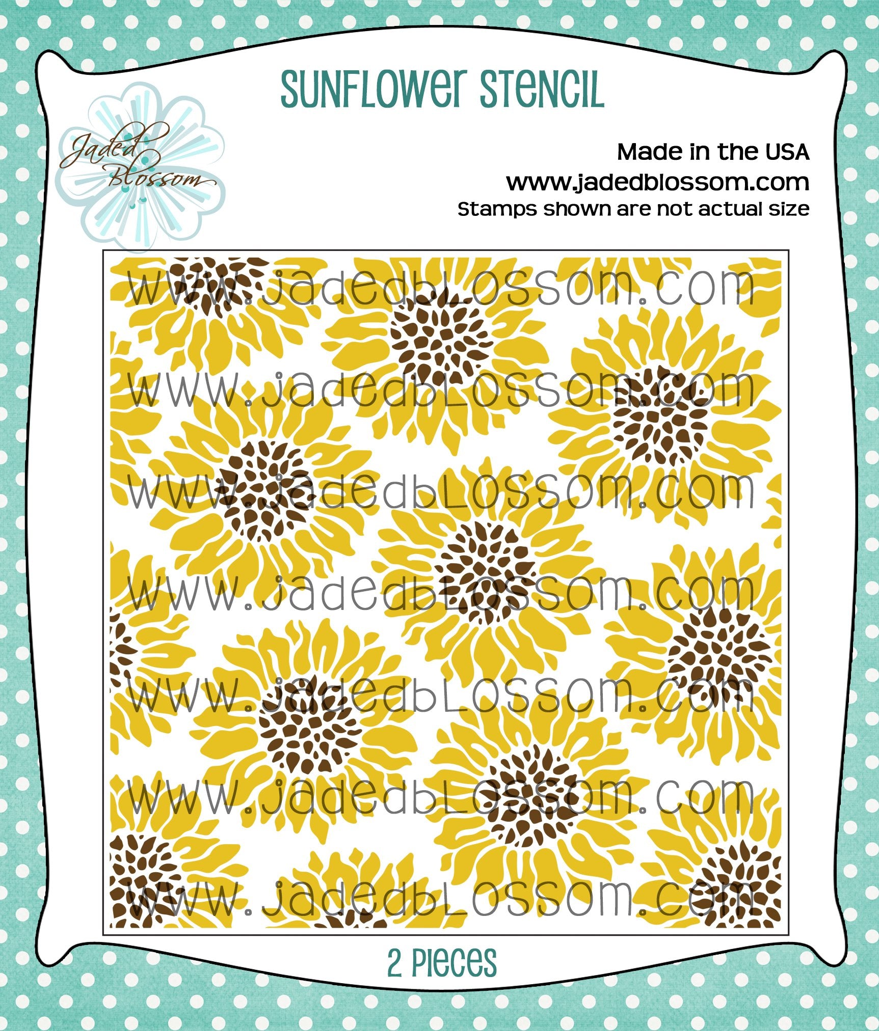 Sunflower Stencil Set