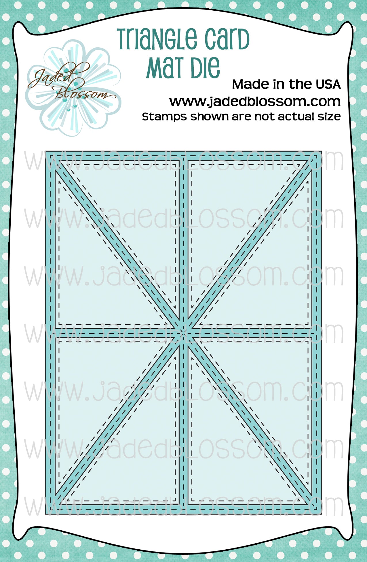 Triangle Card Mat Die
