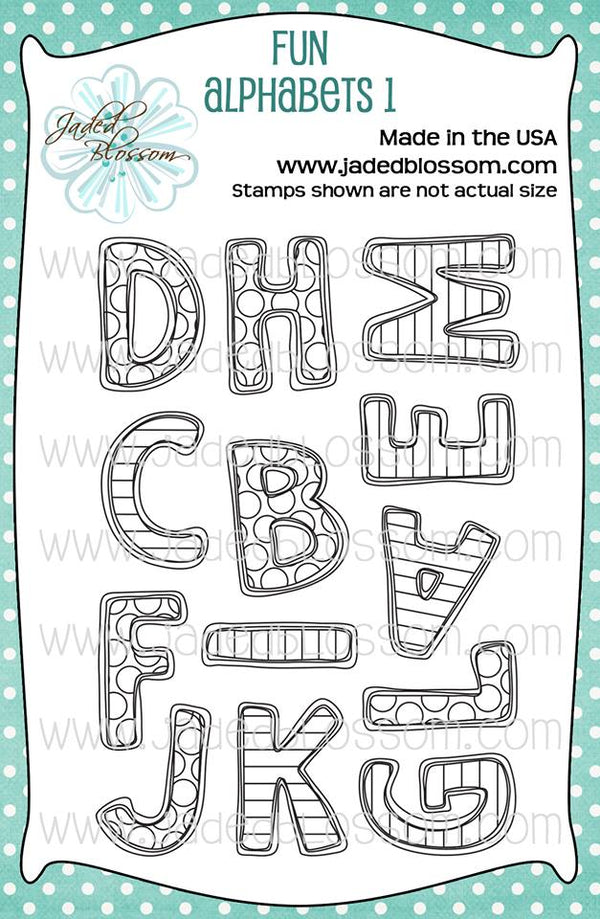Fun Alphabets 1 - Jaded Blossom